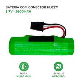 Bateria Para Maquininhas 3.7v 2600mah Com Conector - Hl0271