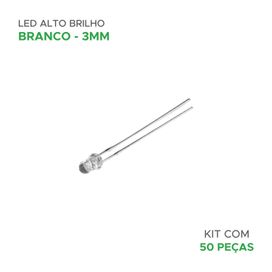 50x Led Alto Brilho 3mm 4000 Mcd - Green