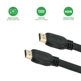Cabo Hdmi Flat 4k 2160p UHD Premium - PIX
