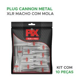 10x Plug Cannon Macho Profissional - PIX