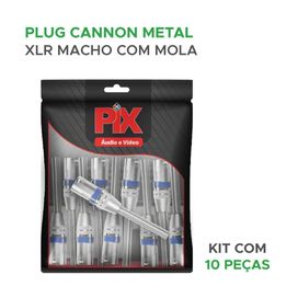 10x Plug Cannon Macho Profissional - PIX