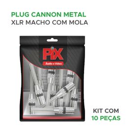 10x Plug Cannon Macho Profissional - PIX