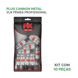 10x Plug Cannon Fêmea Profissional Série Ring - PIX