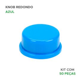 50x Botão Knob Plástico Redondo - PIX