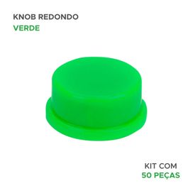 50x Botão Knob Plástico Redondo - PIX