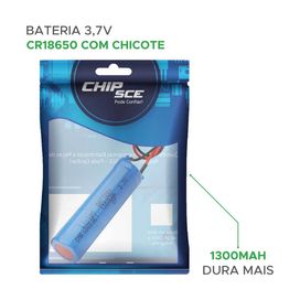 Bateria 3,7V 1300Mah Li-Ion Industrial CR18650