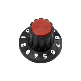 10x Knob Redondo Numerado Estriado c/ Parafuso 1426