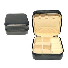 Mini Porta-Joias Portátil C/ Zíper Compacto Seguro