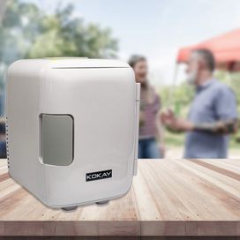 Mini Geladeira Portátil 4L 12v 127v Casa, Carro, Van, Ônibus