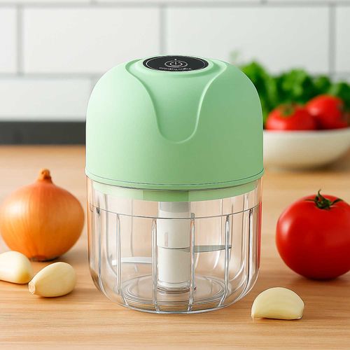 Mini Processador De Alimentos 250ml Usb Recarregável