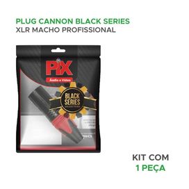 Plug Cannon Macho Profissional Black Séries Preto - PIX