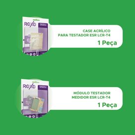 Módulo Testador de Componentes Esr Lcr-t4 e Case Acrílico