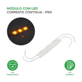 5x Mód. 3 Leds Alto Brilho 12v Ip65 5050 60x15x6.8 - Green