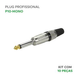 10x Plug P10 Mono Profissional Série Ring - PIX