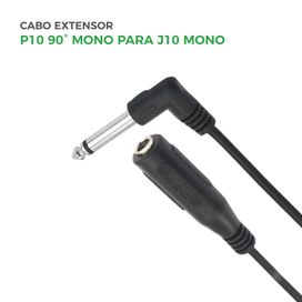 Cabo Adaptador Extensor P10 Mono 90 Graus J10 Mono 3m