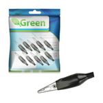 Kit 10 Mini Garra Jacaré Jacarezinho Isolada Preto (28mm)