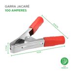10x Garra Jacaré 100 Amp 11cm - Green