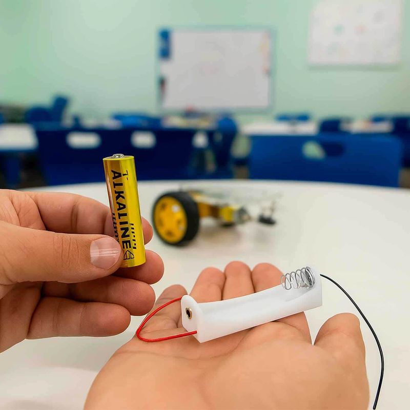 10x Suporte para 1 Pilha AA Pequeno - Alta Qualidade