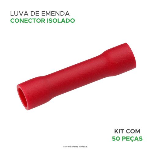 50x Terminais Luva De Emenda Isolado 0,5 Até 1,5mm²
