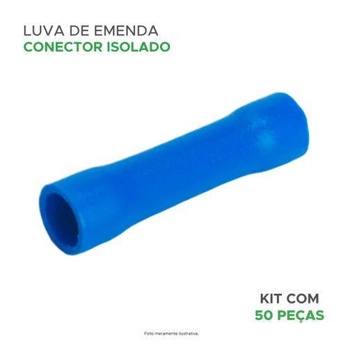 50x Terminais Luva De Emenda Isolado 0,5 Até 1,5mm²