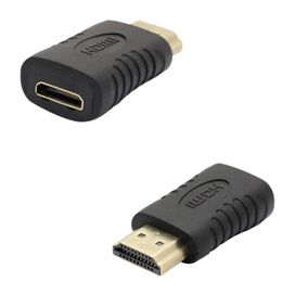 Adaptador Mini Hdmi Fêmea x Hdmi Padrão Macho Para 2.0 e 2.1 - PIX