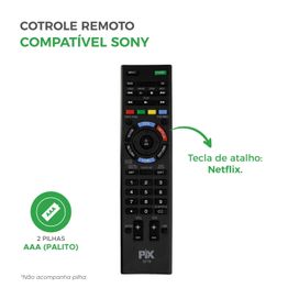 Controle Remoto Para Tv Sony Bravia Led Smart Rm-yd095 - PIX