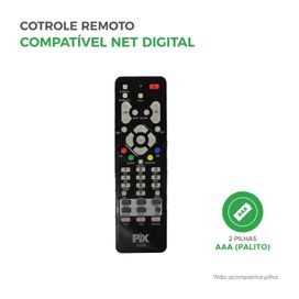 Controle Remoto Compatível Com Receptor Digital Hd - PIX