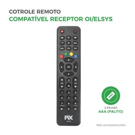 Controle Remoto Compatível com Receptor Oi / Elsys Hdtv