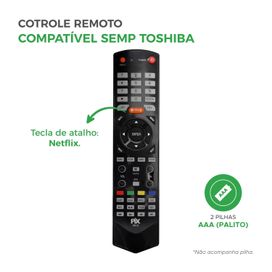 Controle Remoto Para Tv Smart Lcd / Led Ct-6610 - PIX