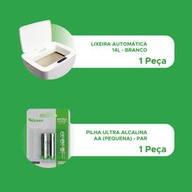 Lixeira Automática Sensor 14L - Banheiro e Cozinha Com Pilhas
