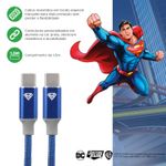 Carregador Gan 30w e Cabo 1.5m Tipo C X Tipo C Heróis DC
