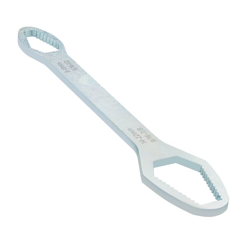 Chave Boca Fixa Aço Universal 8 a 22mm Cabeça Dupla Torx Ferramenta Resistente Multifuncional