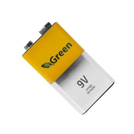 Bateria 9v Recarregável 500ma Com Carga Micro Usb - Green