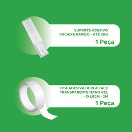 Suporte Para Extensão Filtro Linha Com Fita Dupla Face - 2M