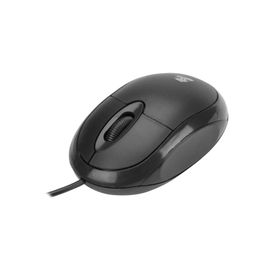 Mouse Ótico Usb Office Preto 1000dpi Ergonômico - 5+