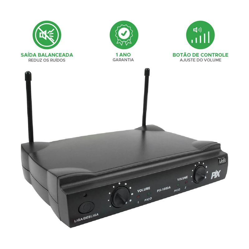 Kit 4 Microfones Alta Qualidade Wireless Alcança 60 Metros