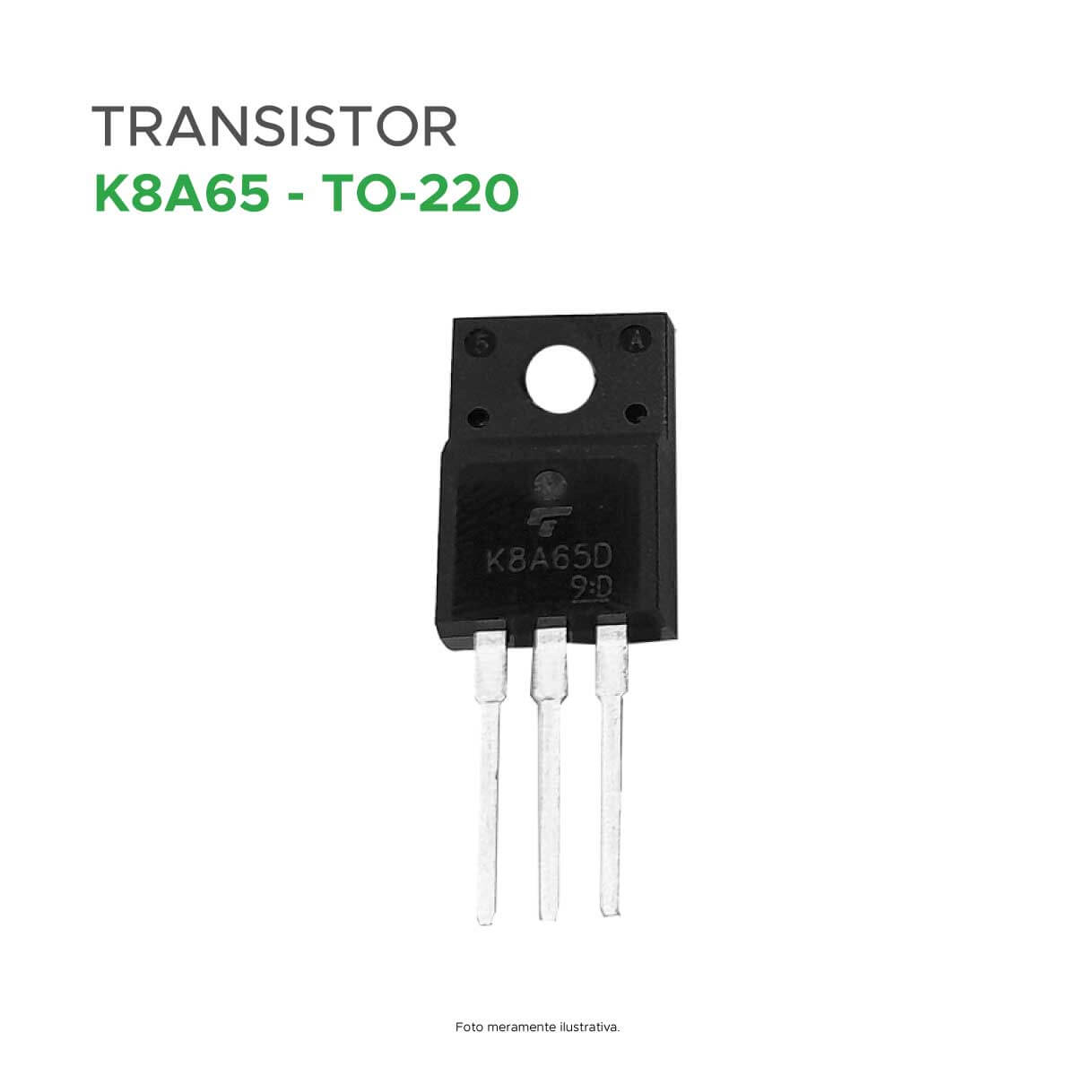 Transistor K8a65 = K8 A65 = K 8a65 - To220 - Mixtou