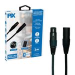 Cabo Cannon Xlr Macho Para Xlr Fêmea Profissional