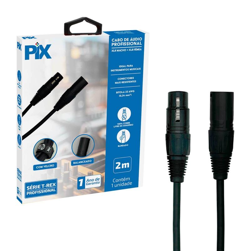 Cabo Cannon Xlr Macho Para Xlr Fêmea Profissional