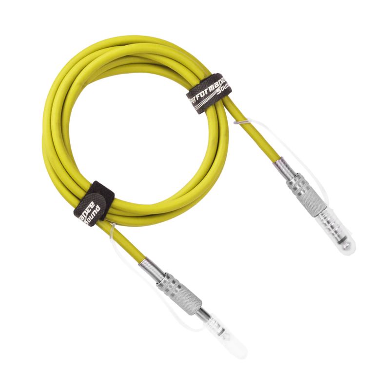 Cabo de Guitarra 5 Metros P10 para P10 Mono Amarelo - Performance Sound