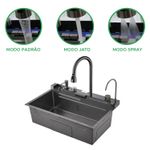 Cuba Cozinha Gourmet Torneira Cascata Lavador Copos