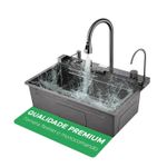 Cuba Cozinha Gourmet Torneira Cascata Lavador Copos