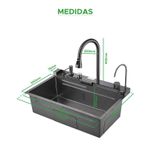 Cuba Cozinha Gourmet Torneira Cascata Lavador Copos