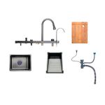 Cuba Cozinha Gourmet Torneira Cascata Lavador Copos