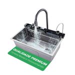 Cuba Cozinha Gourmet Torneira Cascata Lavador Copos