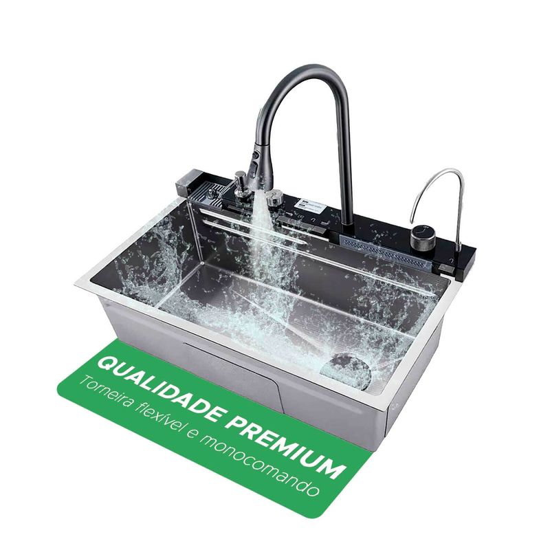 Cuba Cozinha Gourmet Torneira Cascata Lavador Copos