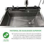 Cuba Cozinha Gourmet Torneira Cascata Lavador Copos