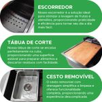 Cuba Cozinha Gourmet Torneira Cascata Lavador Copos