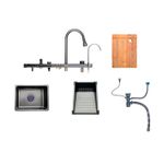 Cuba Cozinha Gourmet Torneira Cascata Lavador Copos