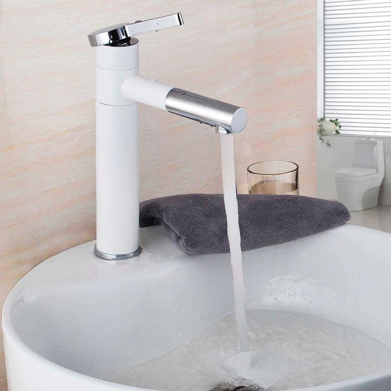 Torneira Lavatório Monocomando Bica Alta e Rotativa